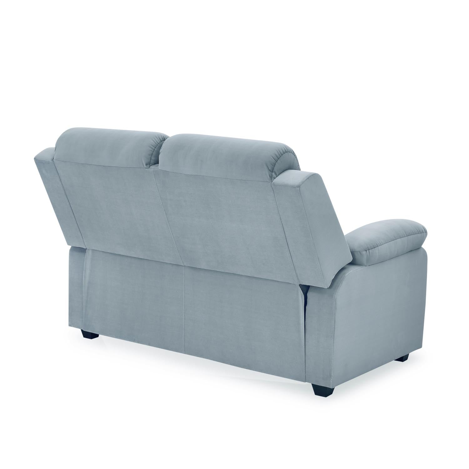 Derik 2 Seater Fabric Sofa- Metallic Grey