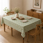 Lemon Lush Cotton 4 Seater Table Cover- Multicolor