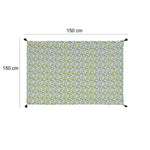 Lemon Lush Cotton 4 Seater Table Cover- Multicolor