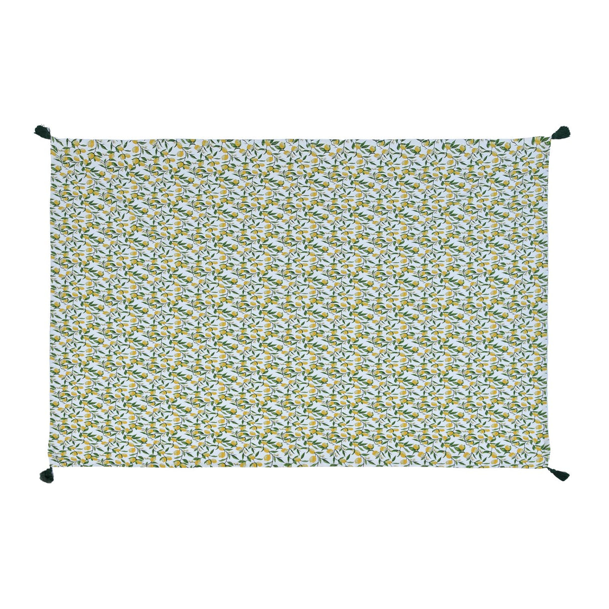 Lemon Lush Cotton 6 Seater Table Cover- Multicolor