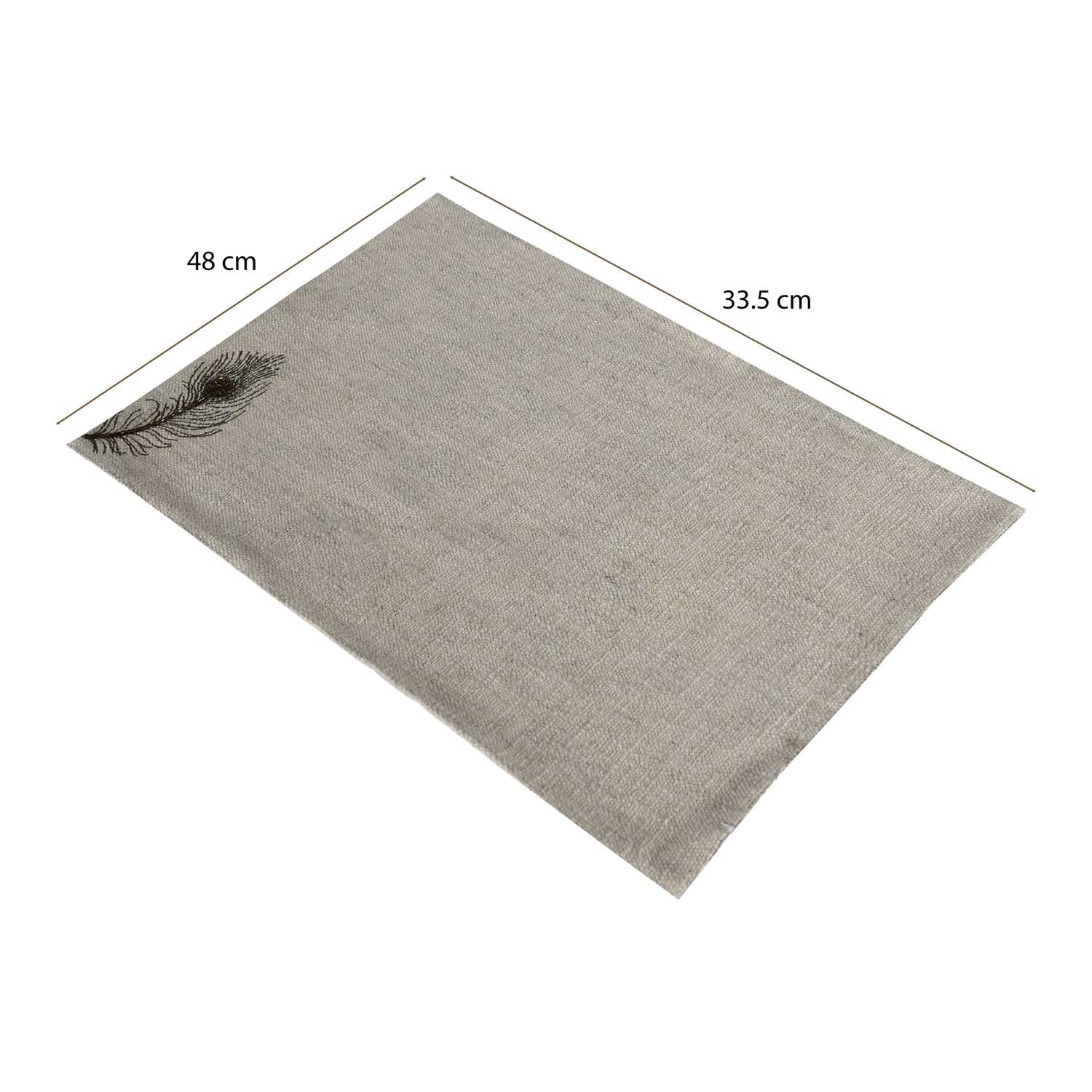 Moorpankh Pattern Table Placement - Beige and Gold