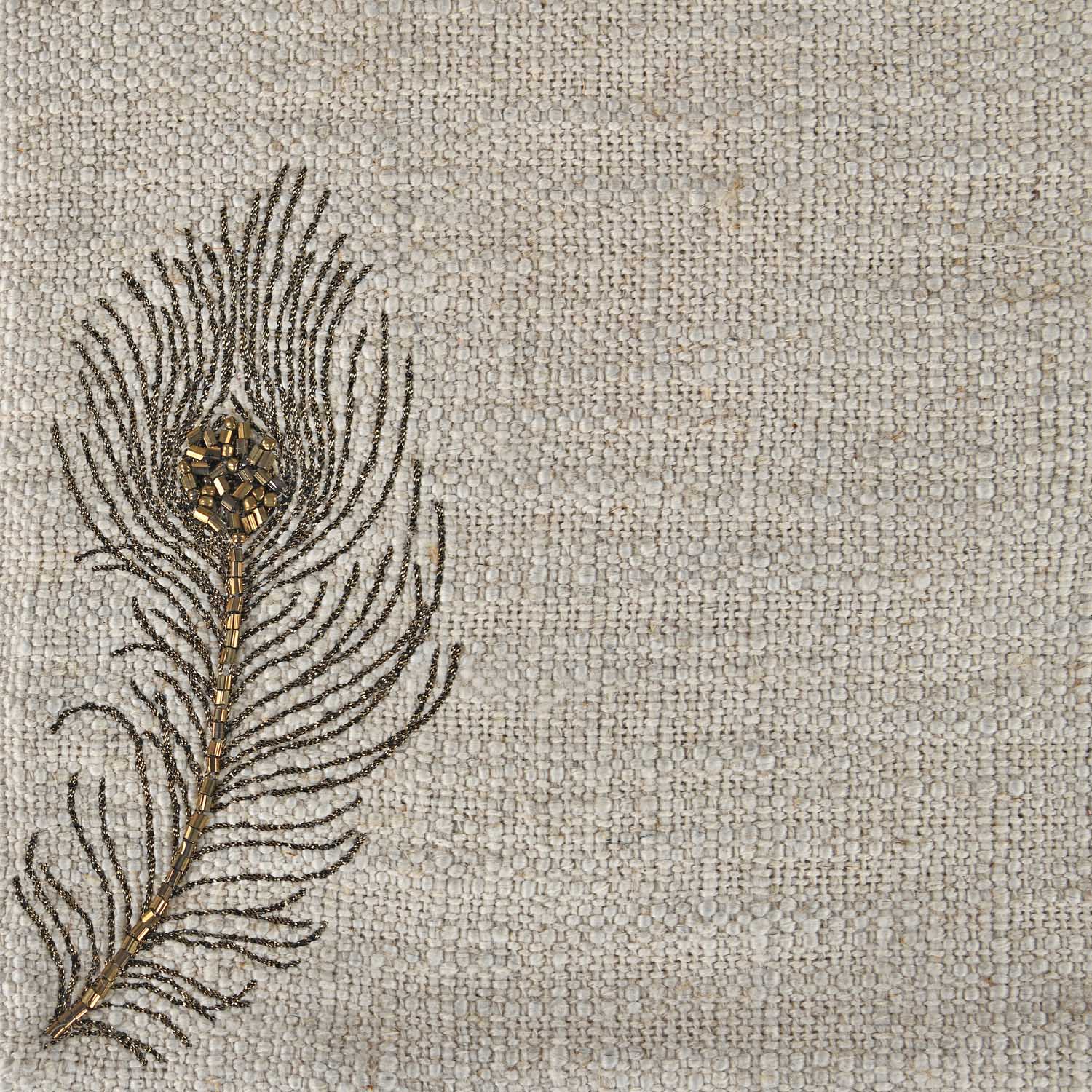 Moorpankh Pattern Table Placement - Beige and Gold
