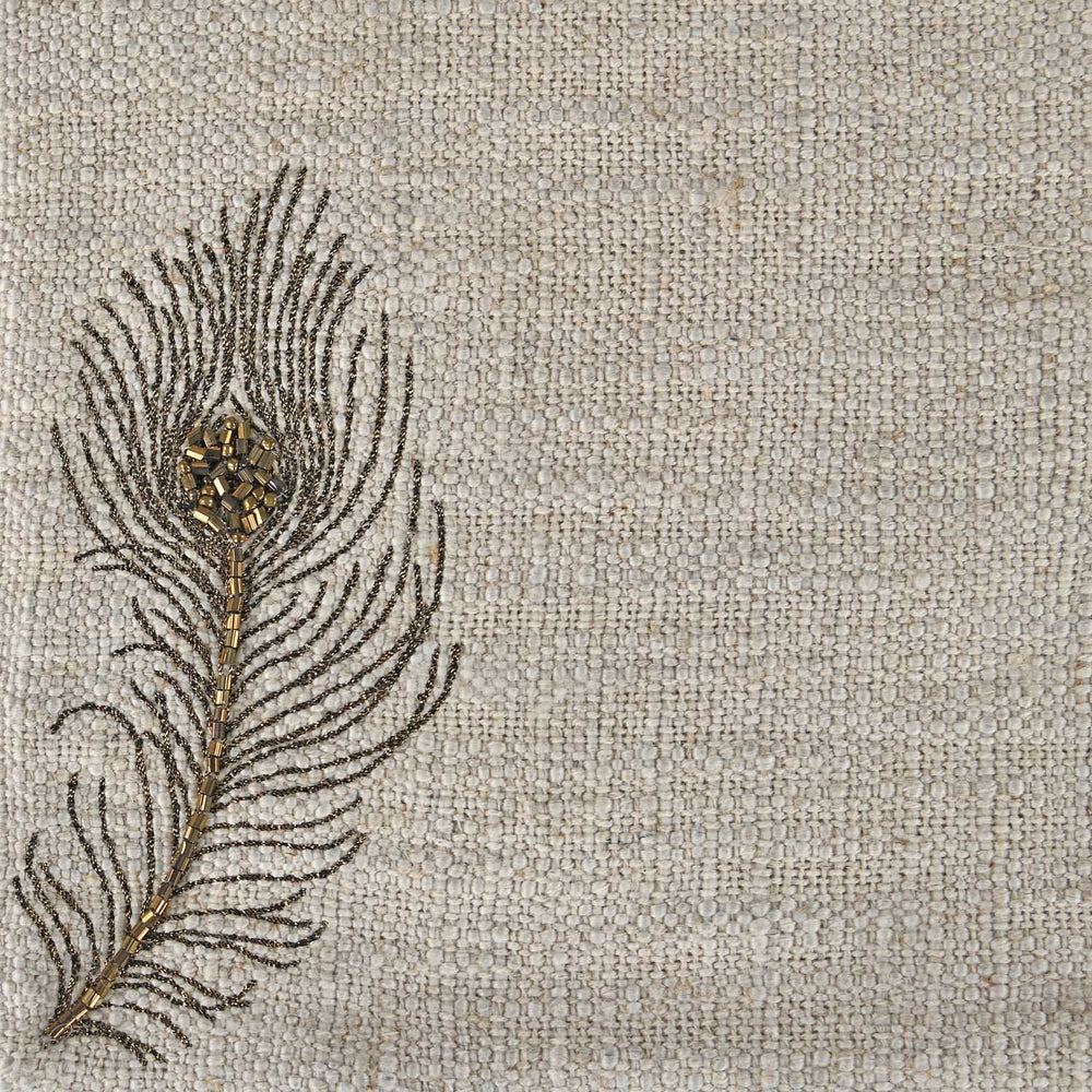 Moorpankh Pattern Table Placement - Beige and Gold