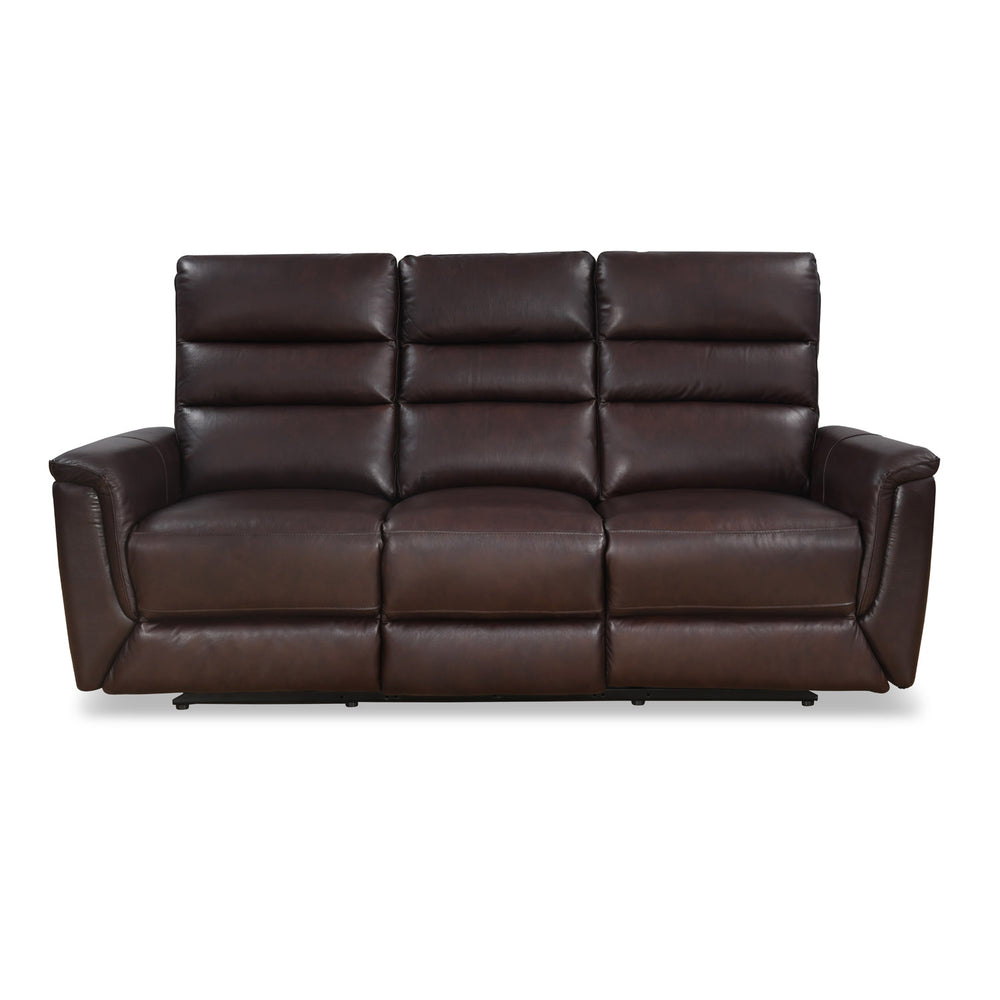 Brandon 3 Seater Manual Recliner (Dark Brown)