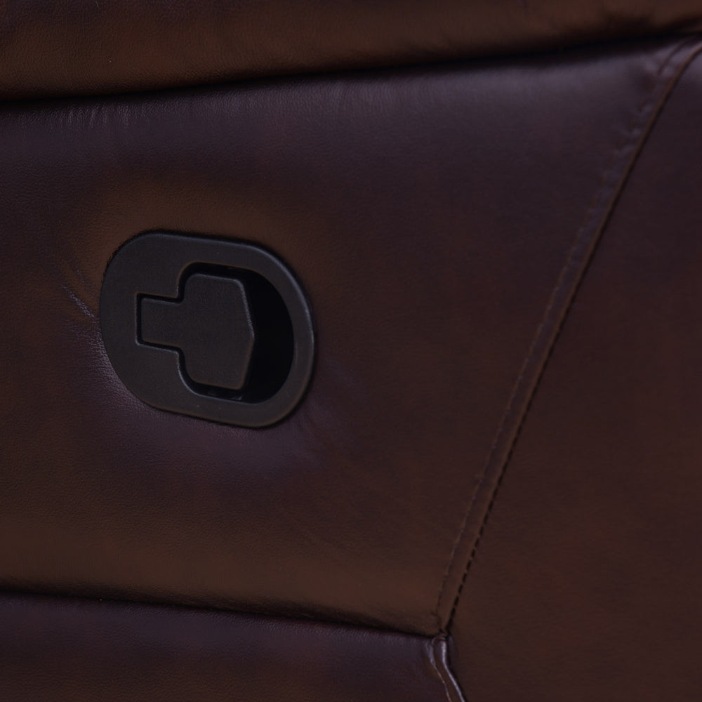 Brandon 3 Seater Manual Recliner (Dark Brown)