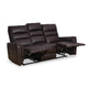 Brandon 3 Seater Manual Recliner- Dark Brown