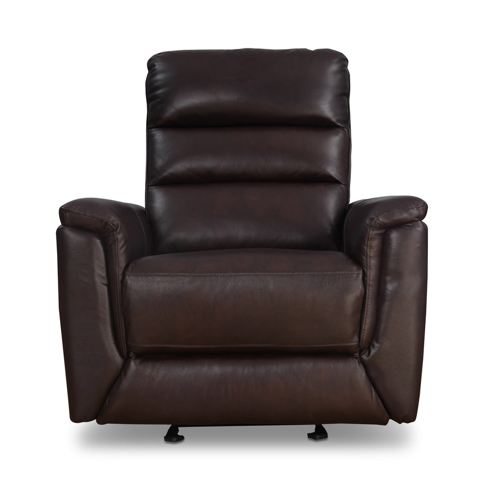 Brandon 1 Seater Manual Rocker Recliner (Dark Brown)