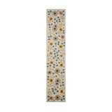 Floral Embroidery Table Runner Large- Beige & Green