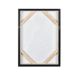Lady by The Window Canvas Wall Painting (Black & Brown)