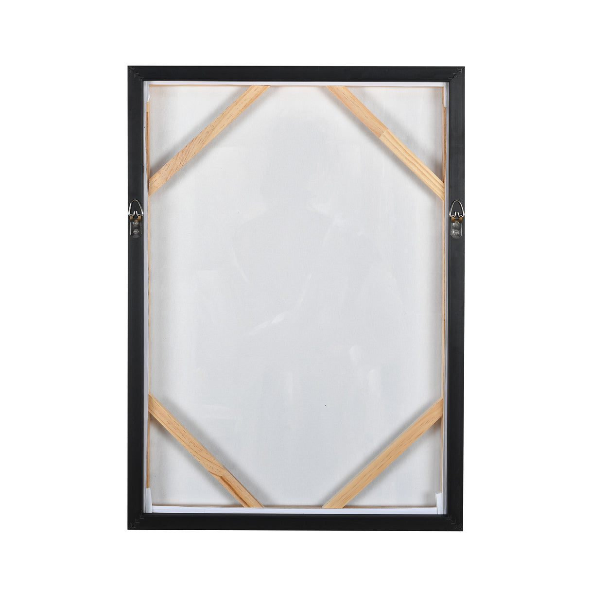 Lady by The Window Canvas Wall Painting (Black & Brown)