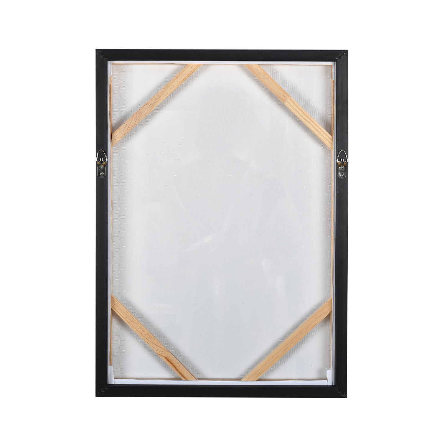 Lady by The Window Canvas Wall Painting (Black & Brown)