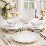 Urmi Porcelain 20 Piece Dinner Set- White