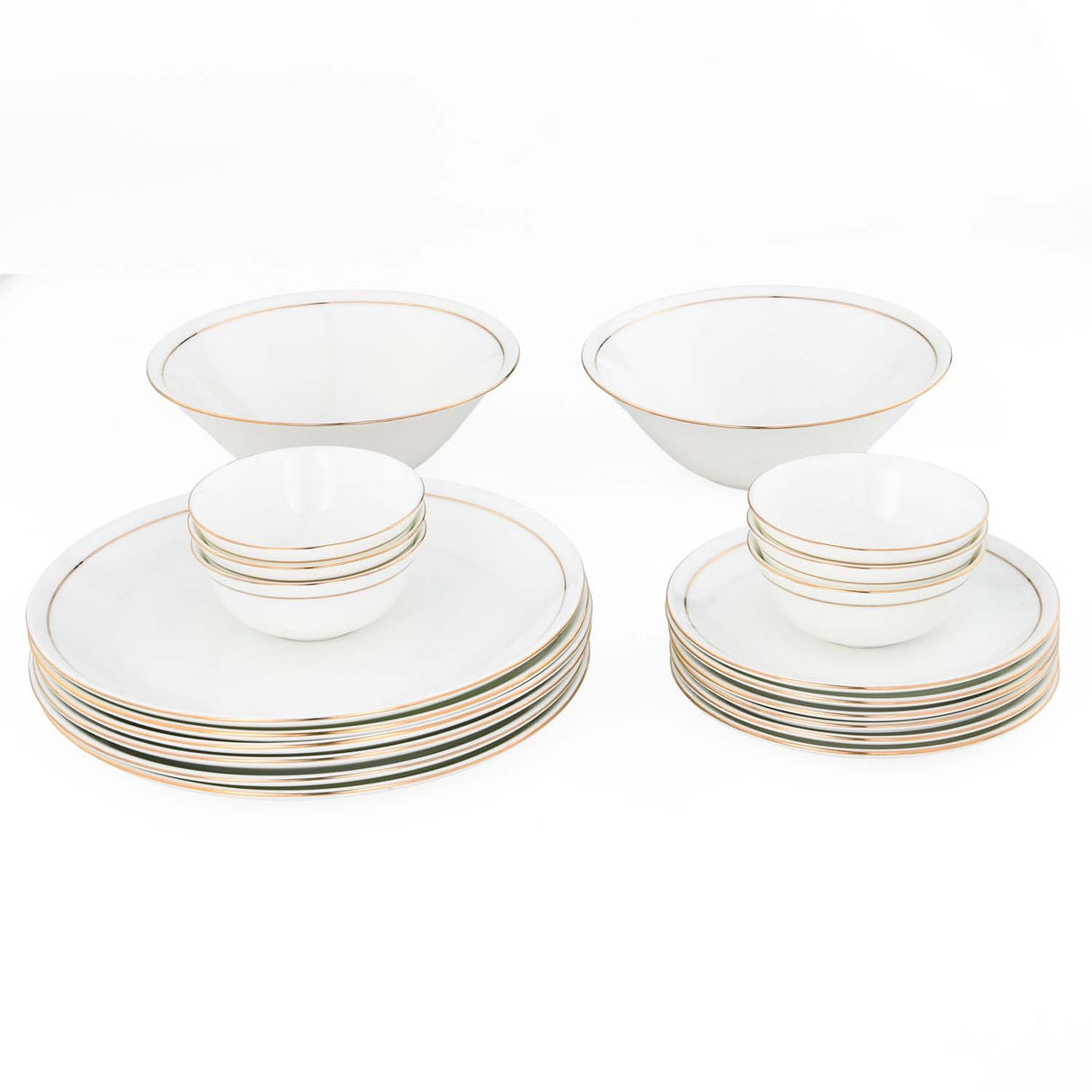Urmi Porcelain 20 Piece Dinner Set- White