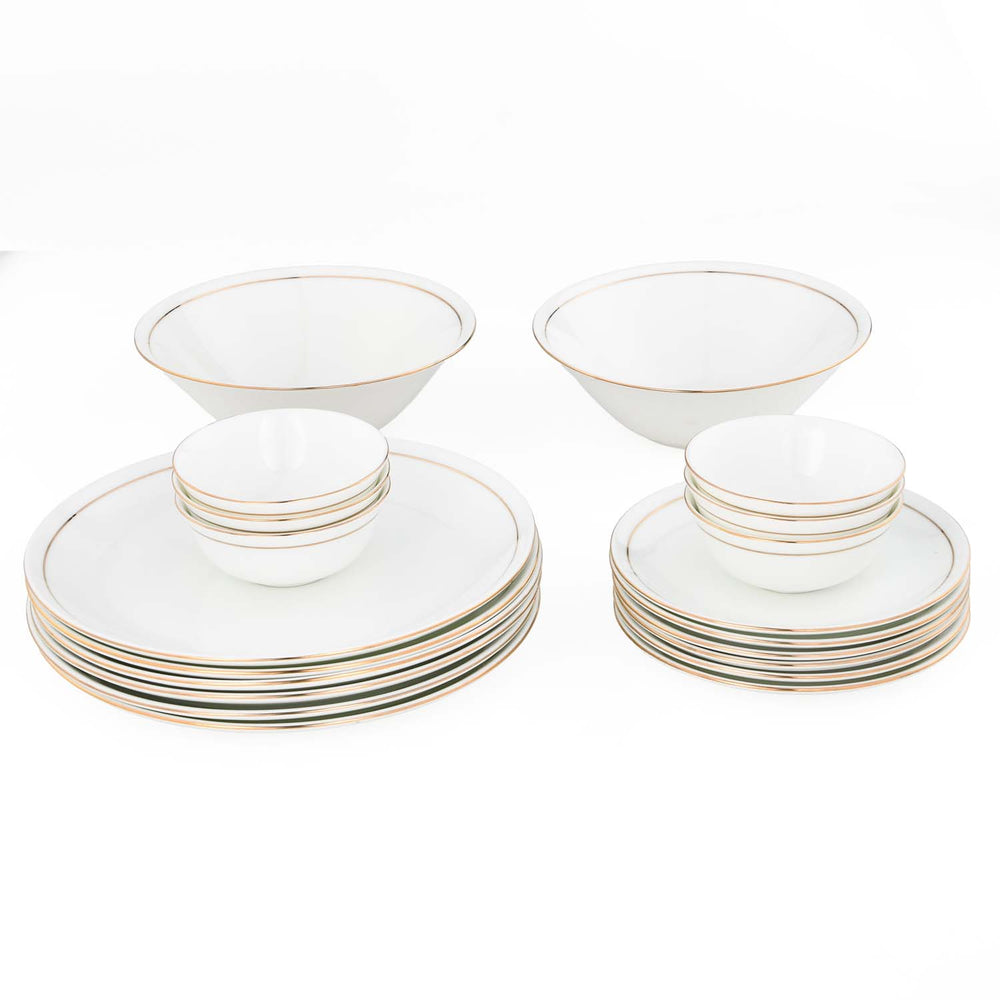 Urmi Porcelain 20 Piece Dinner Set- White