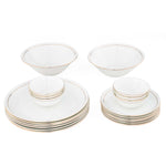 Urmi Porcelain 20 Piece Dinner Set- White