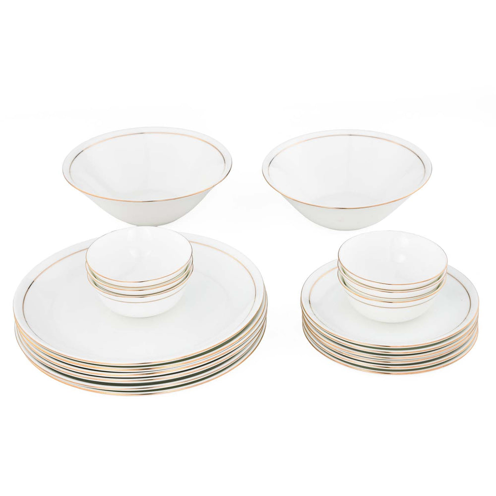 Urmi Porcelain 20 Piece Dinner Set- White