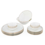 Urmi Porcelain 20 Piece Dinner Set- White