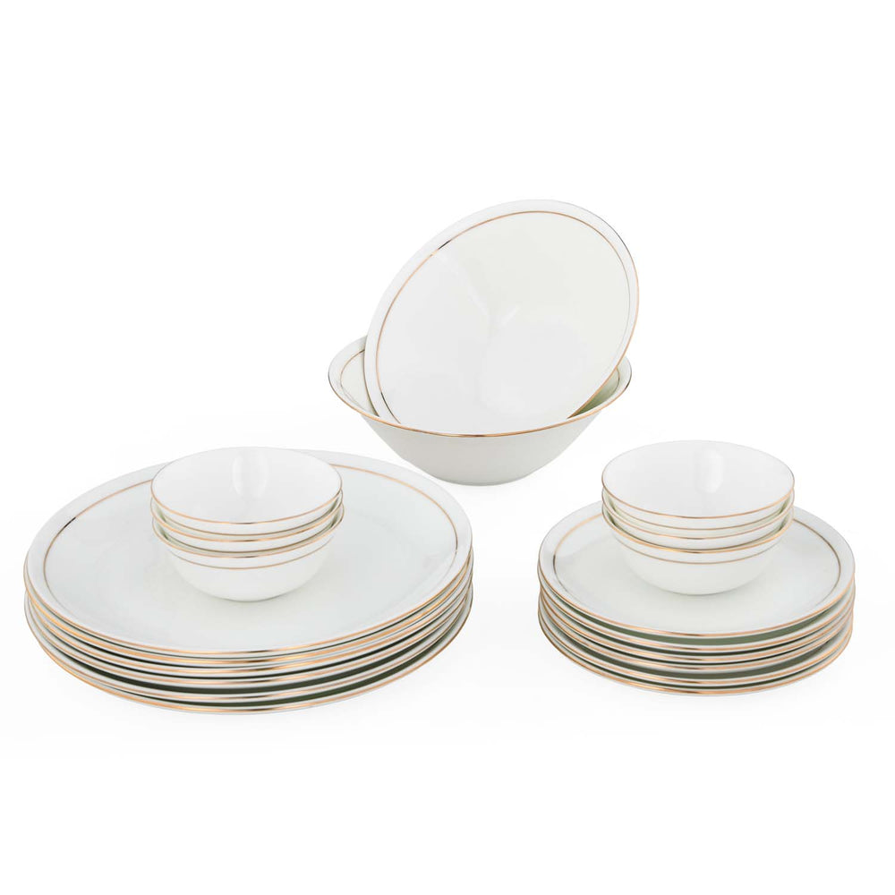 Urmi Porcelain 20 Piece Dinner Set- White