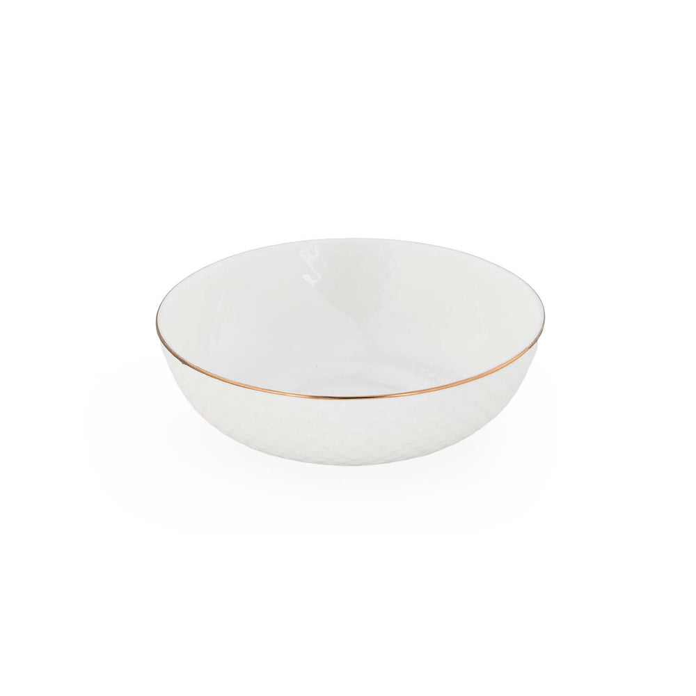 Ripple Porcelain 20 Piece Dinner Set- White