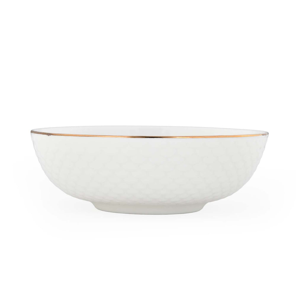 Ripple Porcelain 20 Piece Dinner Set- White