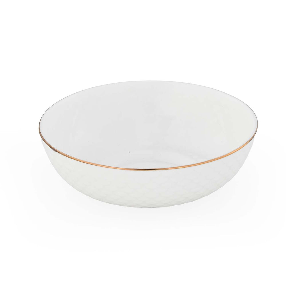 Ripple Porcelain 20 Piece Dinner Set- White