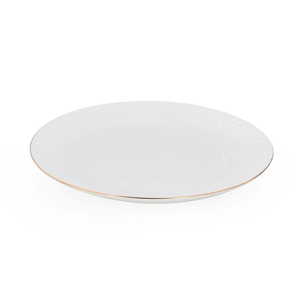 Ripple Porcelain 20 Piece Dinner Set- White
