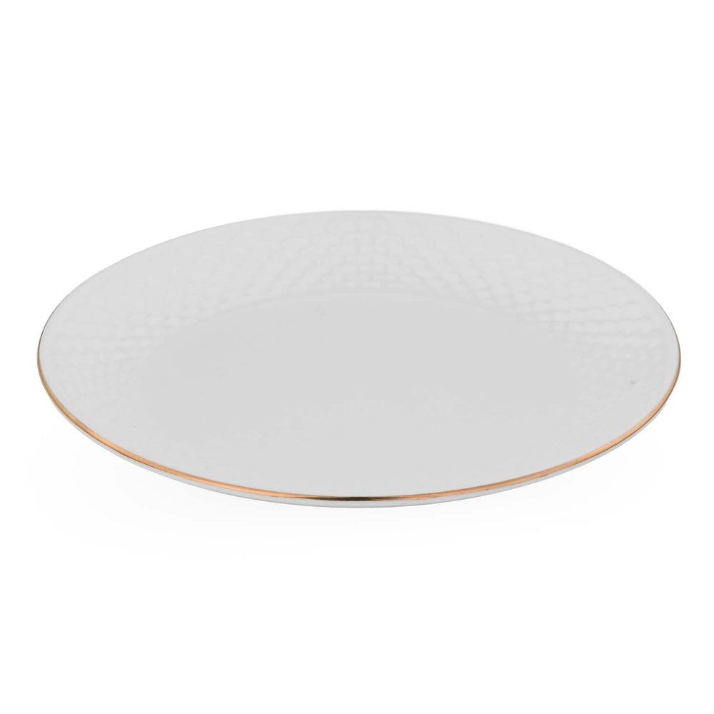 Ripple Porcelain 20 Piece Dinner Set- White