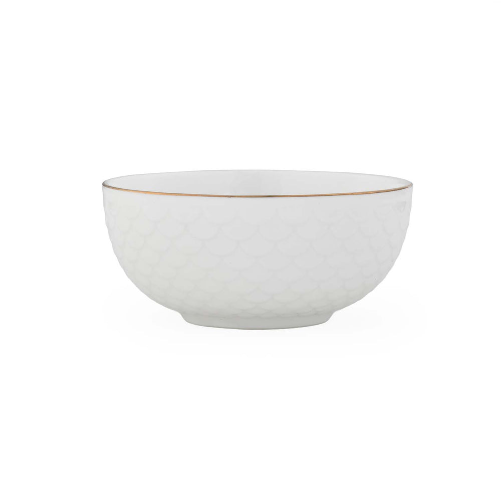 Ripple Porcelain 20 Piece Dinner Set- White