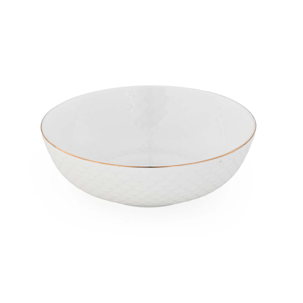 Ripple Porcelain 20 Piece Dinner Set- White