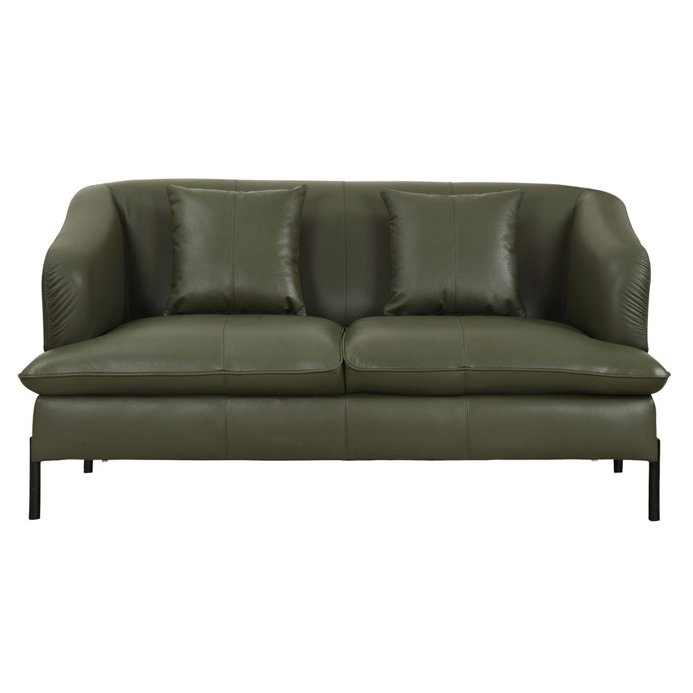 Modena 2 Seater Leather Sofa- Green