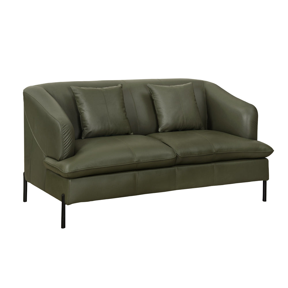Modena 2 Seater Leather Sofa- Green