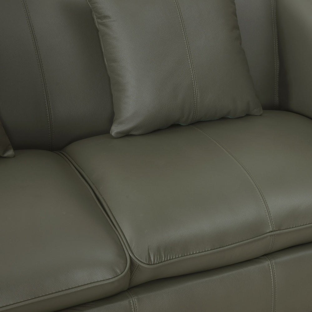 Modena 2 Seater Leather Sofa- Green