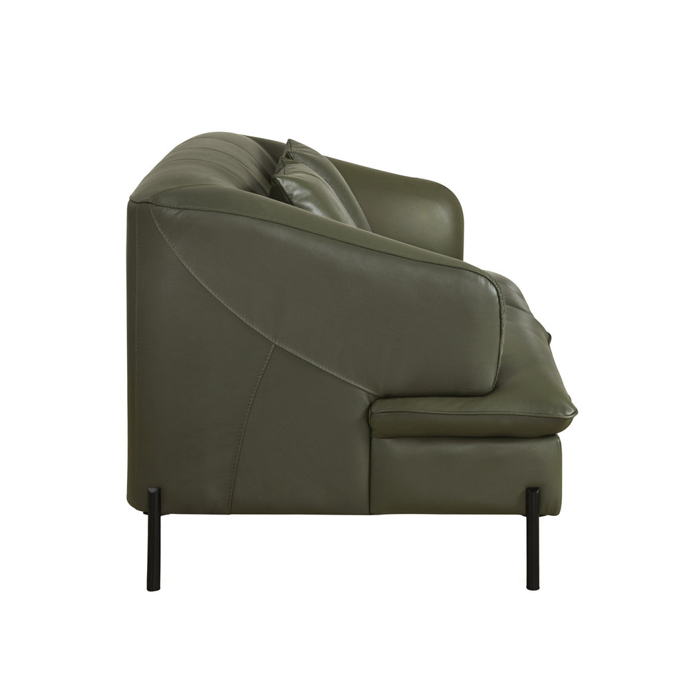 Modena 2 Seater Leather Sofa- Green