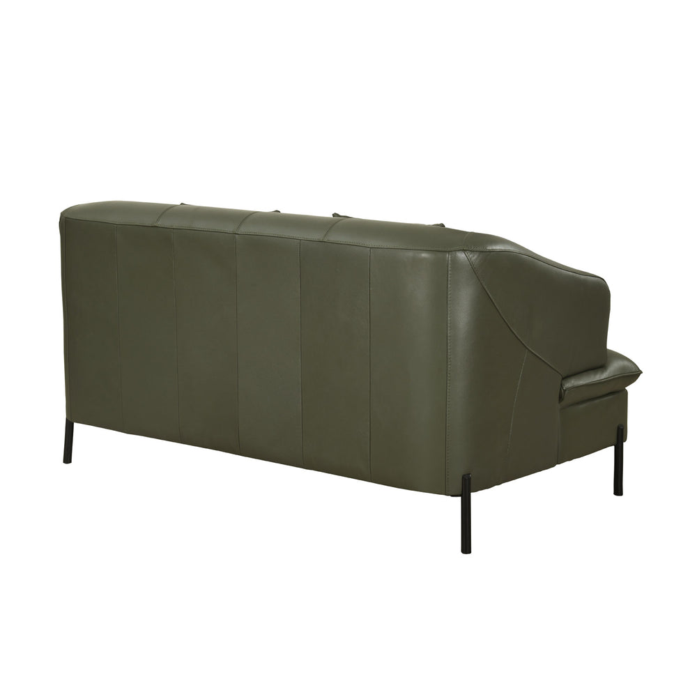 Modena 2 Seater Leather Sofa- Green