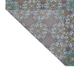 Turkish Stencil Pattern 4 Pieces Polyester Double Bedding Set (Multicolor)
