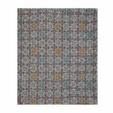Flat lay view of Turkish Stencil Pattern bedsheet 2