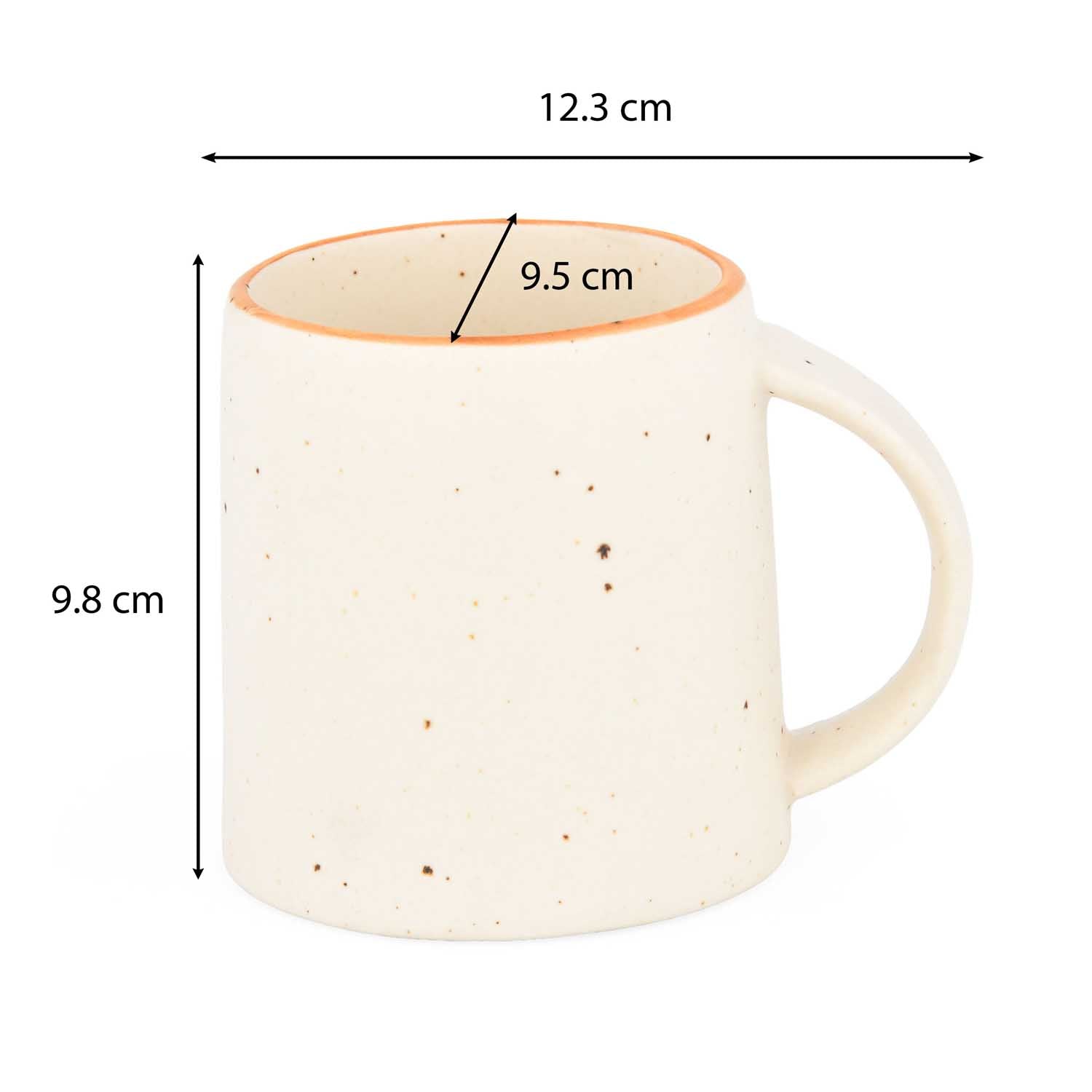 Stoneware 310 ml Coffee Mug- Cream