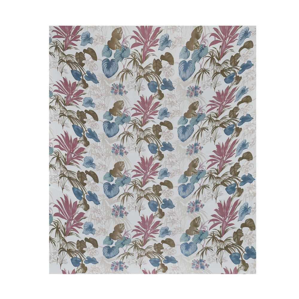 Floral 4 Pieces Polyester Double Bedding Set (Blue)