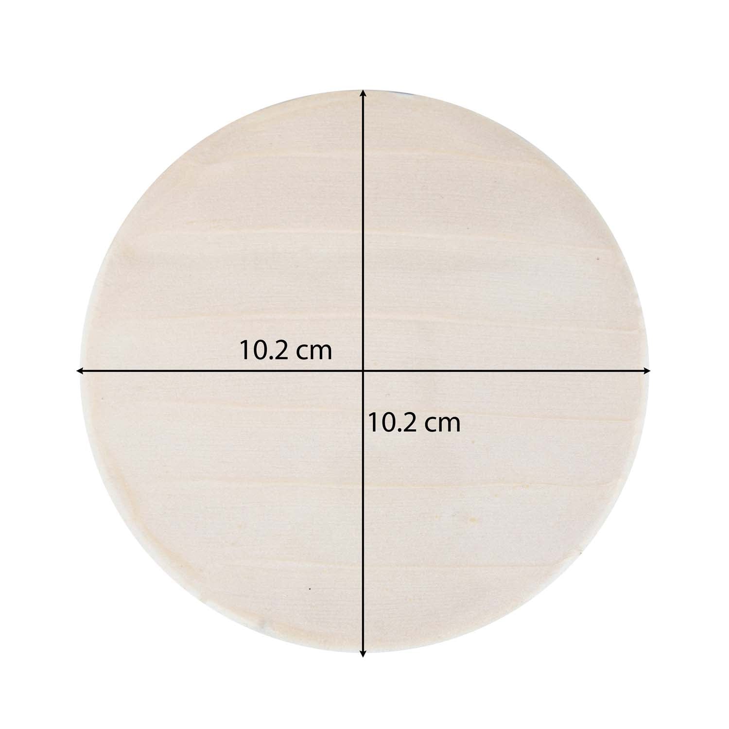 Decorative Round Coasters Set of 4- Cream