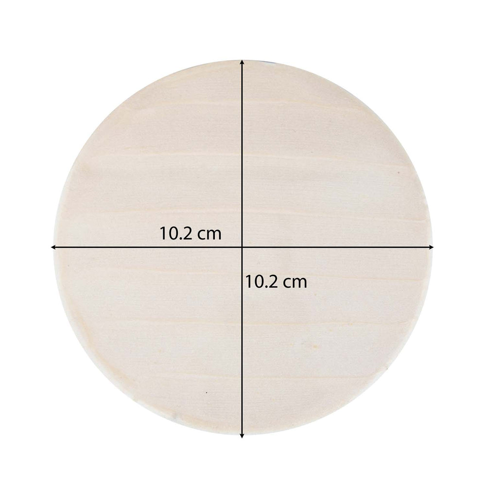 Decorative Round Coasters Set of 4- Cream