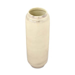 Decorative Tall Floor Oval Vase- White