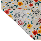 Floral 4 Pieces Polyester Double Bedding Set (Multicolor)