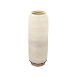 Decorative Tall Floor Vase with Golden Branch- Beige and Gold