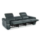 Castel 3 Seater Leather Electric Sofa Recliner- Green