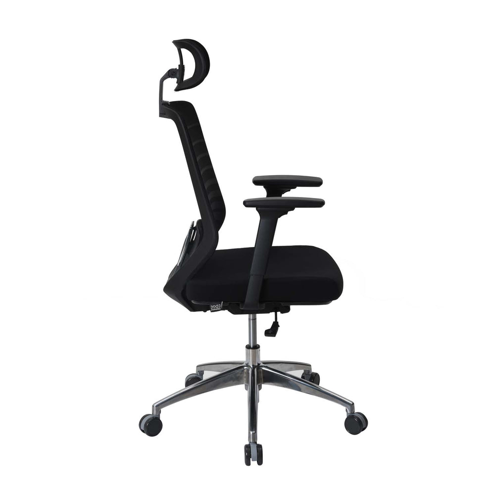 Poise Pro High Back Mesh Chair- Black
