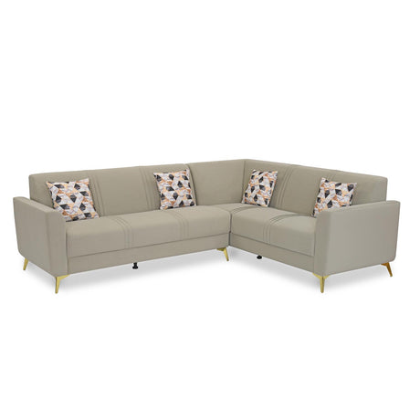 Copper Corner Sofa- Beige