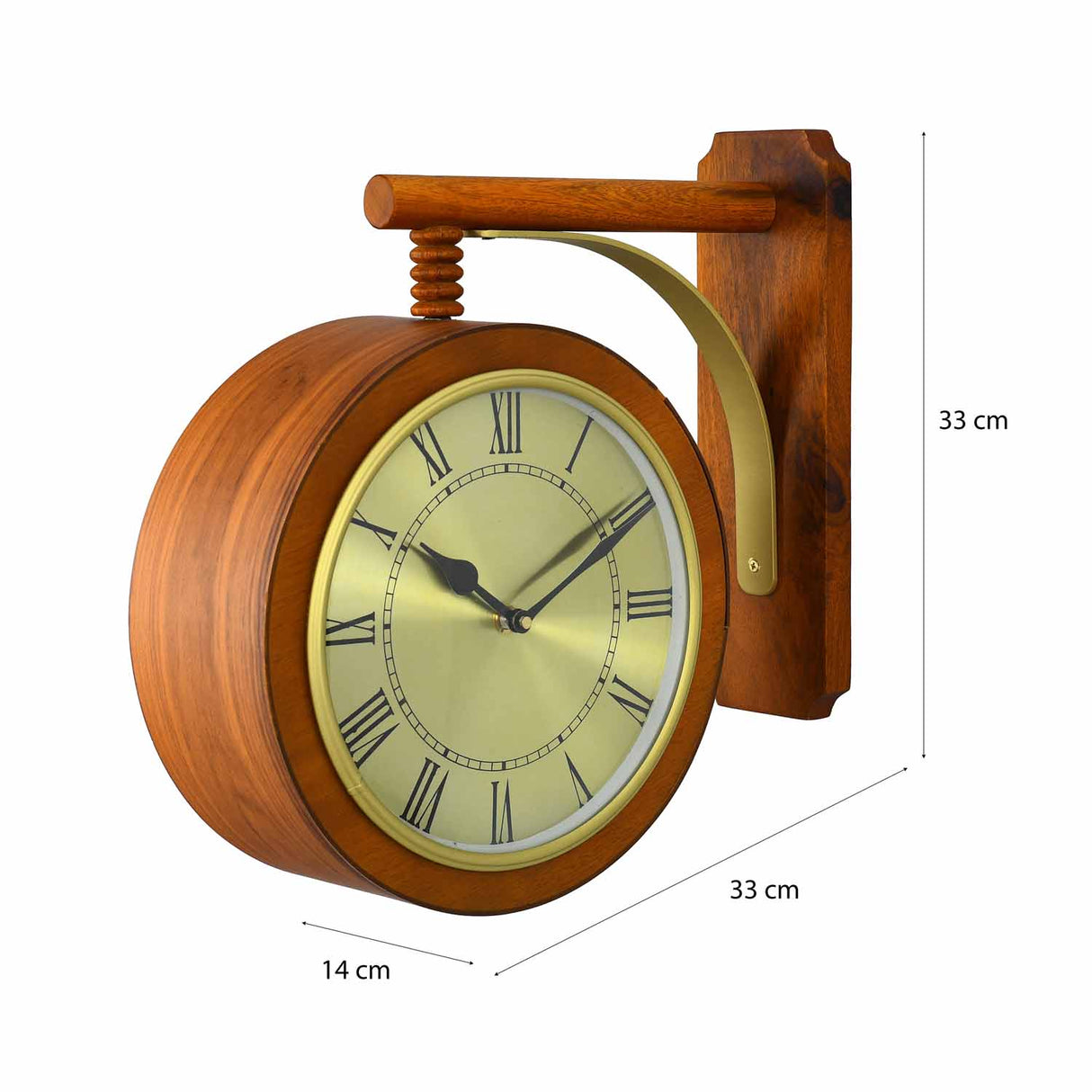 Classic MDF Station Clock (Brown)