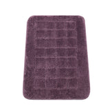 Rectangular Plush Polyester 16" x 24" Bath Mat (Purple)