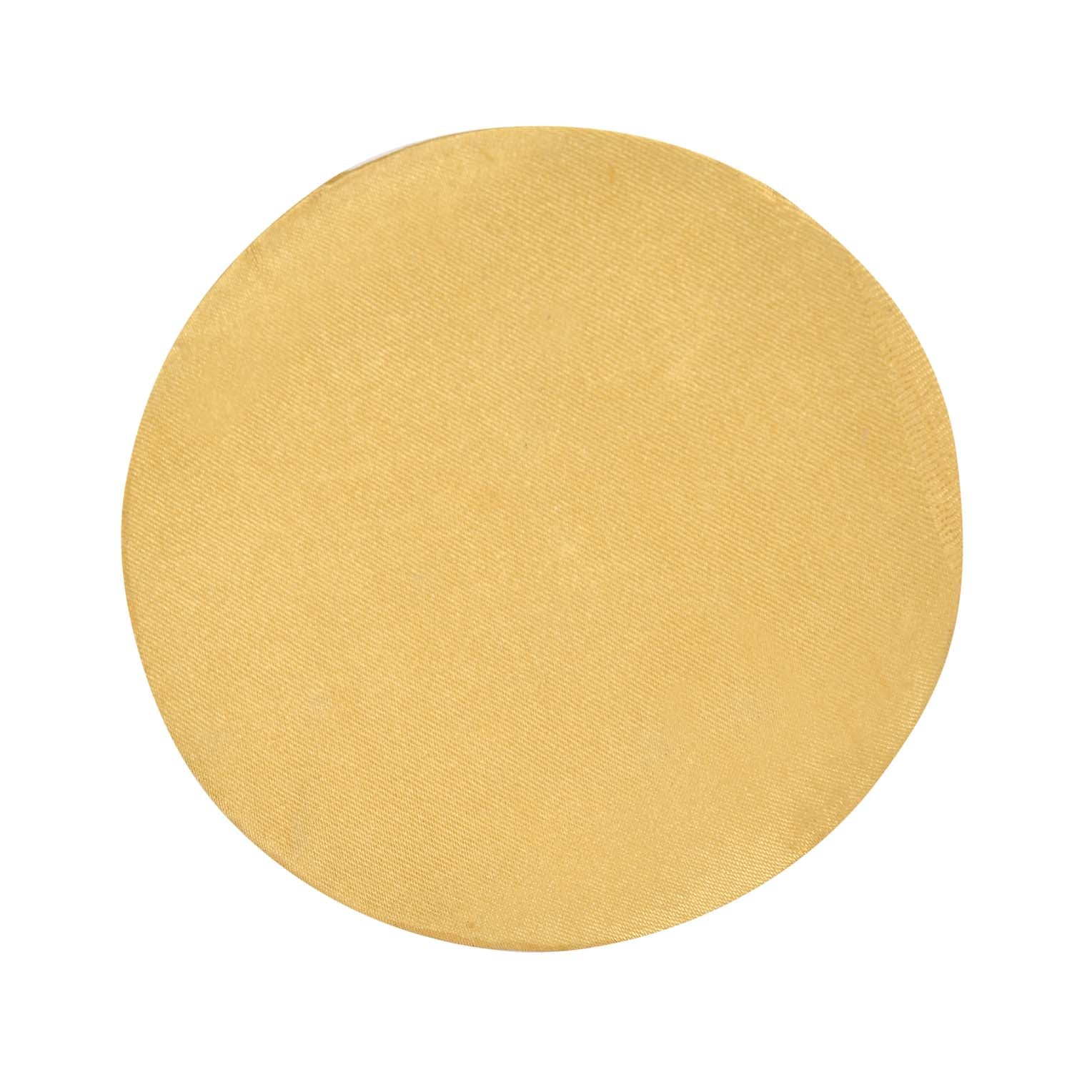 Leaf Beaded Polyester Trivet- Gold