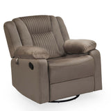 Quito 1 Seater Manual Recliner Sofa- Brown